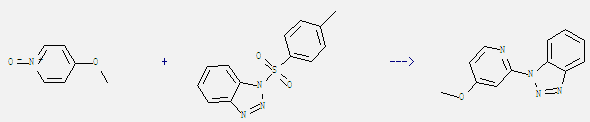 4-Methoxypyridine N-oxide can react with 1-(toluene-4-sulfonyl)-1H-benzotriazole to get 1-(4-methoxy-pyridin-2-yl)-1H-benzotriazole